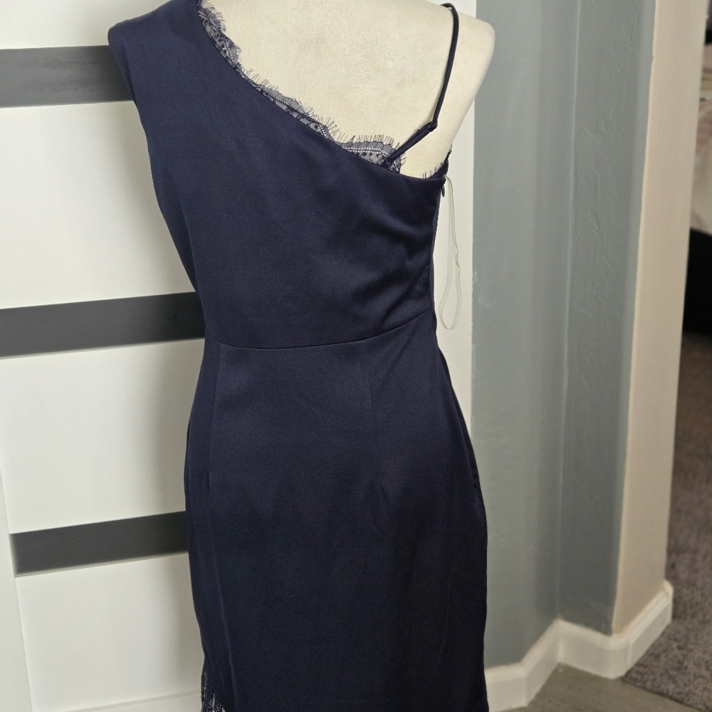 Elliatt Asymmetrical Dress in Navy